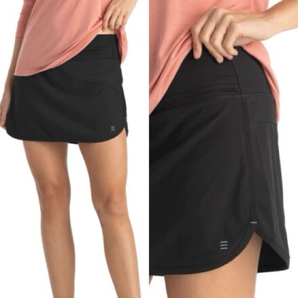 Free Fly Apparel Black Active Skort